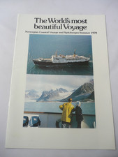 Folheto Norwegian Coastal Voyage e Spitzbergen verão 1978, usado comprar usado  Enviando para Brazil