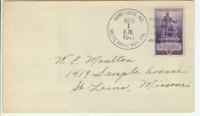 1941 St. Louis Missouri Grays Grove Estação Rural DPO - 1º Trailer Camp PO comprar usado  Enviando para Brazil