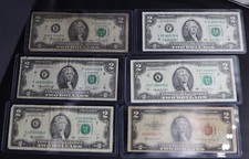 Lote de billetes de $2 coleccionables de Marvels numéricas: con dígitos deslumbrantes y combos raros segunda mano  Embacar hacia Mexico