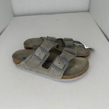 Birkenstock Arizona moeda de pedra camurça cinza palmilha contornada leve, usado comprar usado  Enviando para Brazil