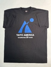 Camisa gráfica vintage Taito America comemorando 20 anos promocional videogame GG comprar usado  Enviando para Brazil