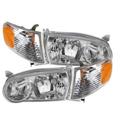Faróis com par de lâmpadas de sinalização de canto para Toyota Corolla 2001-2002 comprar usado  Enviando para Brazil