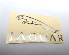 Logotipo de carros Jaguar (2010 em diante) metal cromado prata 6cm x 3cm comprar usado  Enviando para Brazil