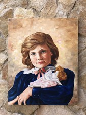 Quadro ragazza con usato  Calvizzano