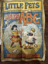 Little Pets Linen ABC Children's Reading Primer c. 1890's McLoughlin linen book comprar usado  Enviando para Brazil