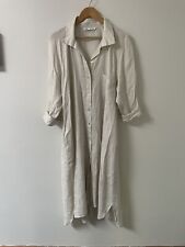 ZARA LINO CAMISA VESTIDO MADREPERLA BOTONES EXCELENTE ESTADO TALLA XL segunda mano  Embacar hacia Argentina