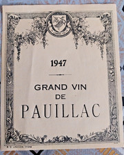 étiquette vin grand d'occasion  Castillon-la-Bataille