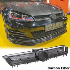 Guarnição de grelha frontal de fibra de carbono para VW Golf7 MK7 VII GTI R 2014-17 comprar usado  Enviando para Brazil