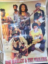 Pôster vintage Bob Marley & The Wailers banda rara cartolina grossa 21" X 29" O87 comprar usado  Enviando para Brazil