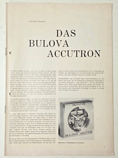 Bulova accutron sonderdruck gebraucht kaufen  Köln