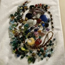 Lote de miçangas vintage de 1,5 lb para fazer joias abajur de vidro semiprecioso comprar usado  Enviando para Brazil