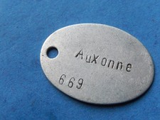 Plaque identite militaire d'occasion  Aubenas
