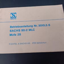 Betriebsanleitung 3010 sachs gebraucht kaufen  Gernsbach