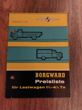 Riginal preisliste borgward gebraucht kaufen  Bayreuth