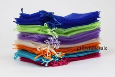 50 100 bolsas de presente com cordão de organza bolsas de casamento festa de Natal favor AU comprar usado  Enviando para Brazil