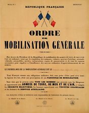 Ww2 affiche mobilisation d'occasion  Isigny-sur-Mer