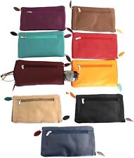 Estojo de óculos dupla face para dois pares com zíper. Couro de grão integral de qualidade., usado comprar usado  Enviando para Brazil