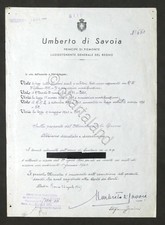 Regno italia decreto usato  Vimodrone