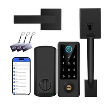 Usado, Fechadura de porta teclado eletrônico inteligente com alça, trava inteligente digital, preta com comprar usado  Enviando para Brazil