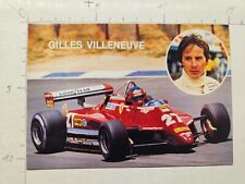 Usado, Gilles Villeneuve Ferrari Formel 1 F1   Autogrammkarte comprar usado  Enviando para Brazil