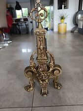 Paire chenets bronze d'occasion  La Bernerie-en-Retz
