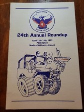 Logotipo antigo da empresa de suprimentos de 4 rodas no 24º programa de corrida de jipe roundup Phoenix AZ comprar usado  Enviando para Brazil
