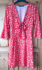 Red floral long for sale  MANNINGTREE