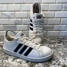 Usado, Sapato Adidas Cloudfoam Advantage Classic cano baixo, feminino 8.5, preto branco com cadarço comprar usado  Enviando para Brazil