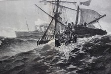 Antiker holzstich rettung gebraucht kaufen  Leipzig