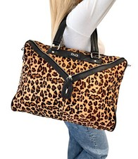 DOLCE&GABBANA Vintage Logotipo D&G Leopardo Bolsa de Ombro Grande Bolsa Tote Cabelo de Bezerro Marrom comprar usado  Enviando para Brazil