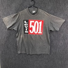 Camiseta masculina manga curta vintage 1992 Levi's 501 XL cinza gráfico ponto único, usado comprar usado Camiseta masculina manga curta vintage 1992 Levi's 501 XL cinza gráfico ponto único, usado comprar usado  Enviando para Brazil