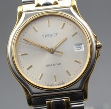 Leia [Exc+5] Relógio masculino vintage prata quartzo data TISSOT SEASTAR S467/S367 JPN comprar usado  Enviando para Brazil