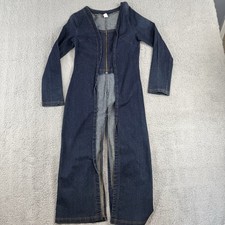 Macacão fetiche jeans feminino jeans com zíper frontal maxi vestido espanador XL Y2K, usado comprar usado Macacão fetiche jeans feminino jeans com zíper frontal maxi vestido espanador XL Y2K, usado comprar usado  Enviando para Brazil