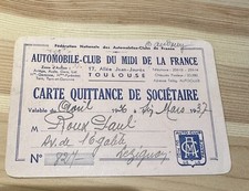 Carte quittance sociétaire d'occasion  Uzès