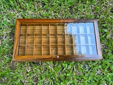 Caixa de armazenamento de madeira display 30 compartimentos caixa de joias amuleto caixa organizadora comprar usado  Enviando para Brazil