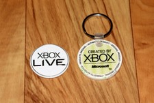 Chaveiro promocional raro antigo Xbox 360 e Xbox Live plástico chip moeda jogos convenção comprar usado  Enviando para Brazil
