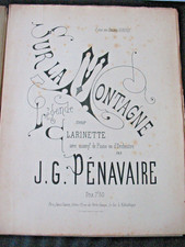 Partition penavaire clarinette d'occasion  Aurillac