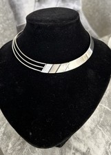 solid silver choker necklace for sale  BONNYRIGG