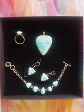 Larimar schmuck hrhänger gebraucht kaufen  Bergrheinfeld