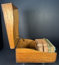 Recipe index wooden for sale  Elroy