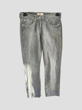 Jeans gris court d'occasion  Foix