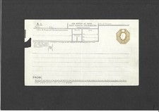 Papelaria postal GB 1920 KGV 1s marrom oliva formato telégrafo interior tamanho c TP23a comprar usado  Enviando para Brazil