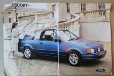 1987 Ford Range brochura extrato - ESCORT Popular, L, GL, Ghia, XR3i cabrio F02 comprar usado  Enviando para Brazil