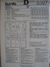 Burda 5397 schnittmuster gebraucht kaufen  Trossingen