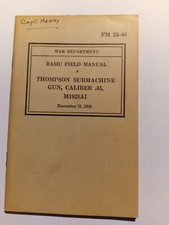 Thompson submachine gun d'occasion  Dannemarie