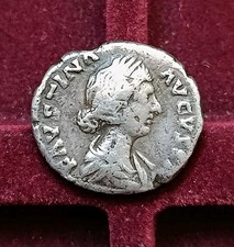 Denario argento faustina usato  Pescara
