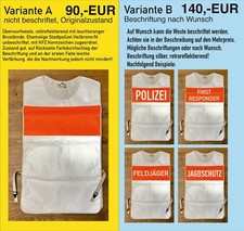 Warnweste polizei feldjäger gebraucht kaufen  Heilbronn