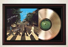 Beatles Abbey Framed Cherry Wood Reprodução Signature LP Record Display. "M4" comprar usado  Enviando para Brazil