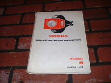 Genuine honda xl250 for sale  HORSHAM