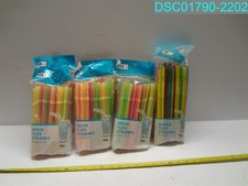 Usado, Quantidade=900: Canudos flexíveis de néon para beber flexível dobrável plástico multicolorido 852755005140 comprar usado  Enviando para Brazil